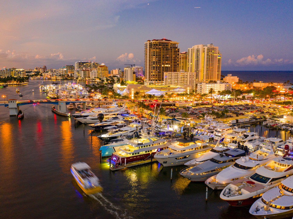 Fort Lauderdale International Boat Show Größte im Wasser abgehaltene